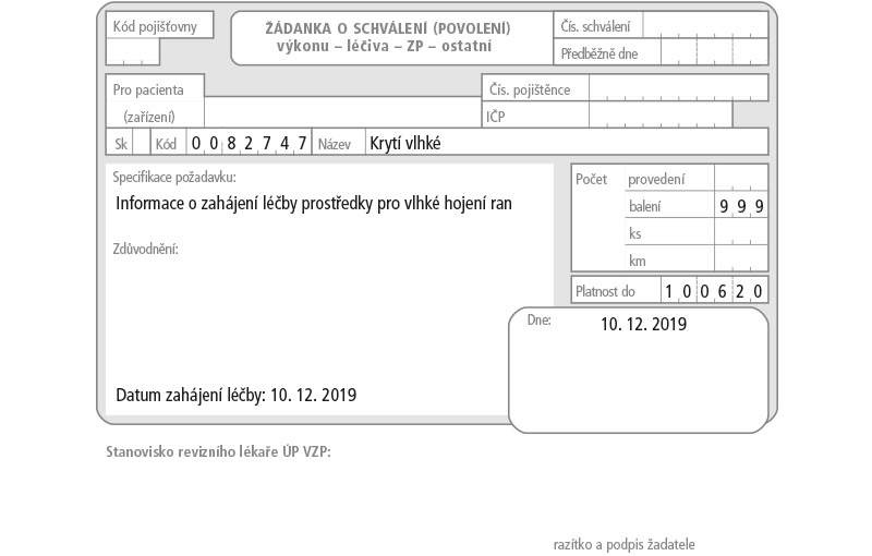Žádanka o schválení